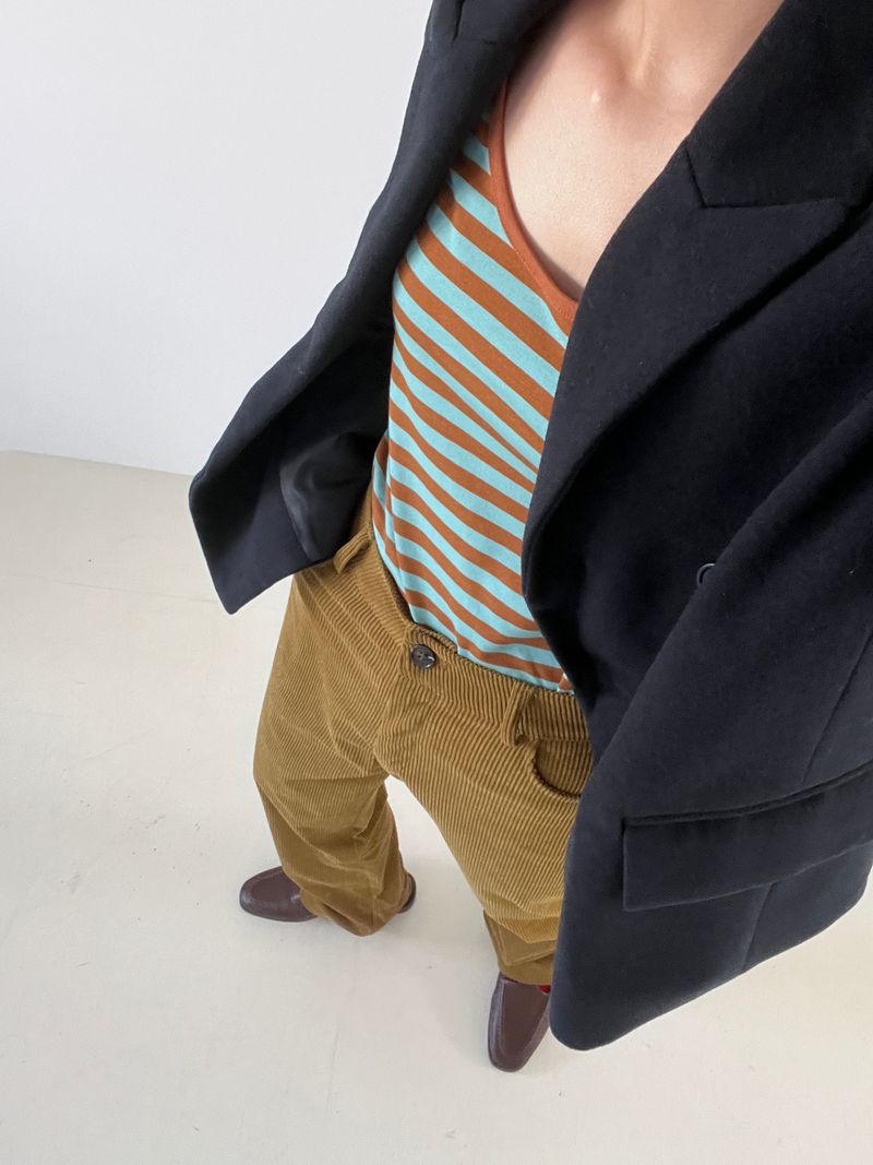 Muse wool collar short coat