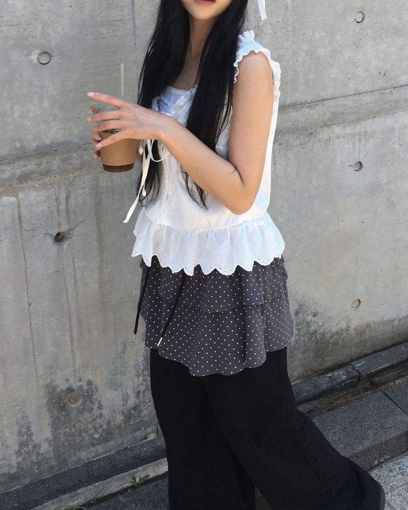 kyoive(コイブ)の「Dot cancan shirring skirt(Skirts)」