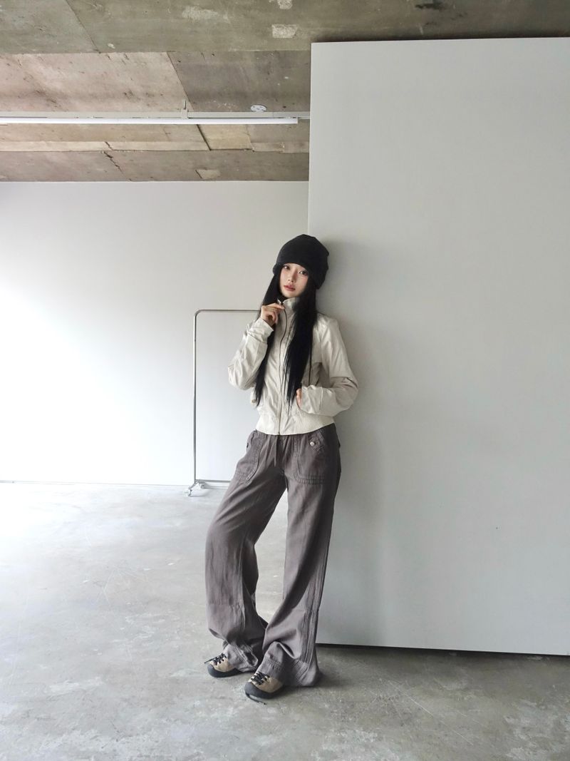 autumn beige blouson