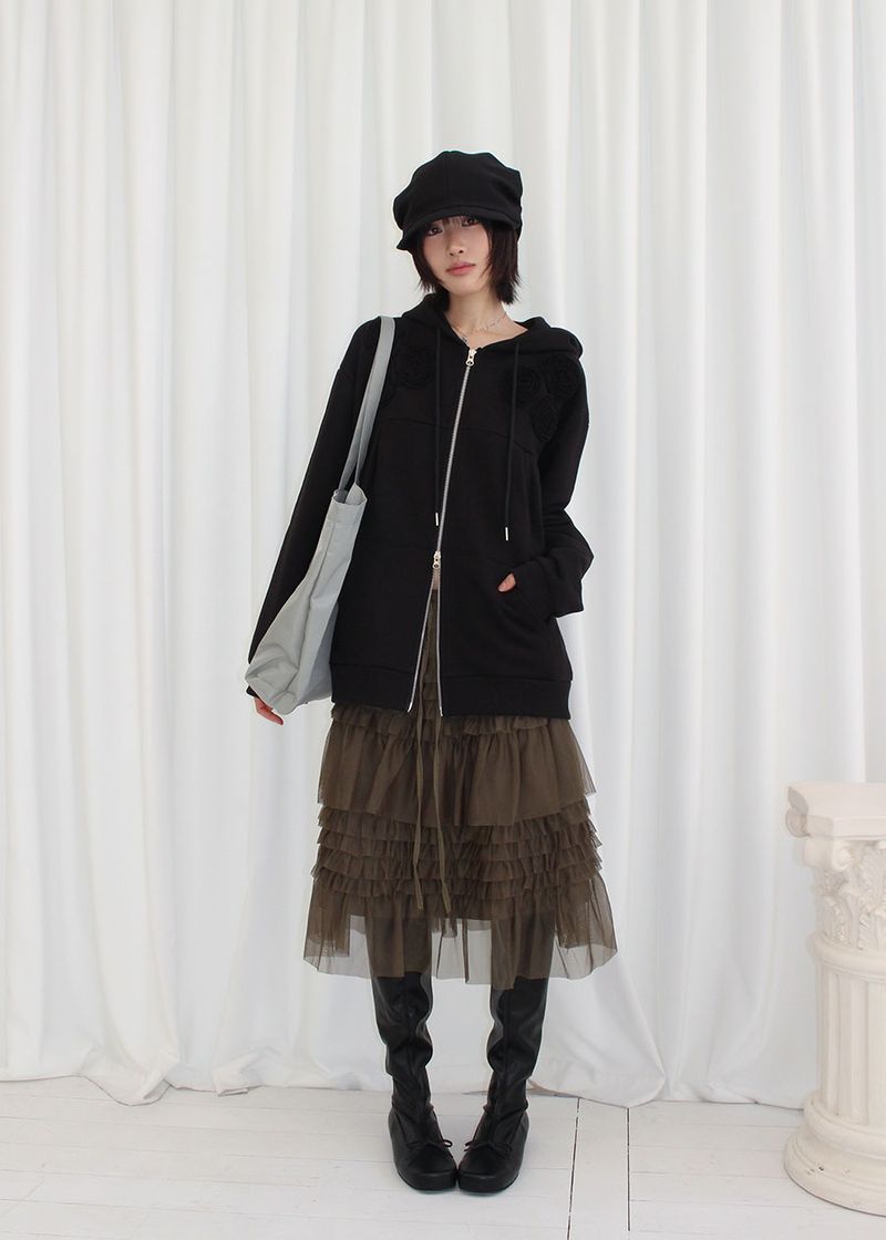 CANCAN SHA MIDI SKIRT (3color)