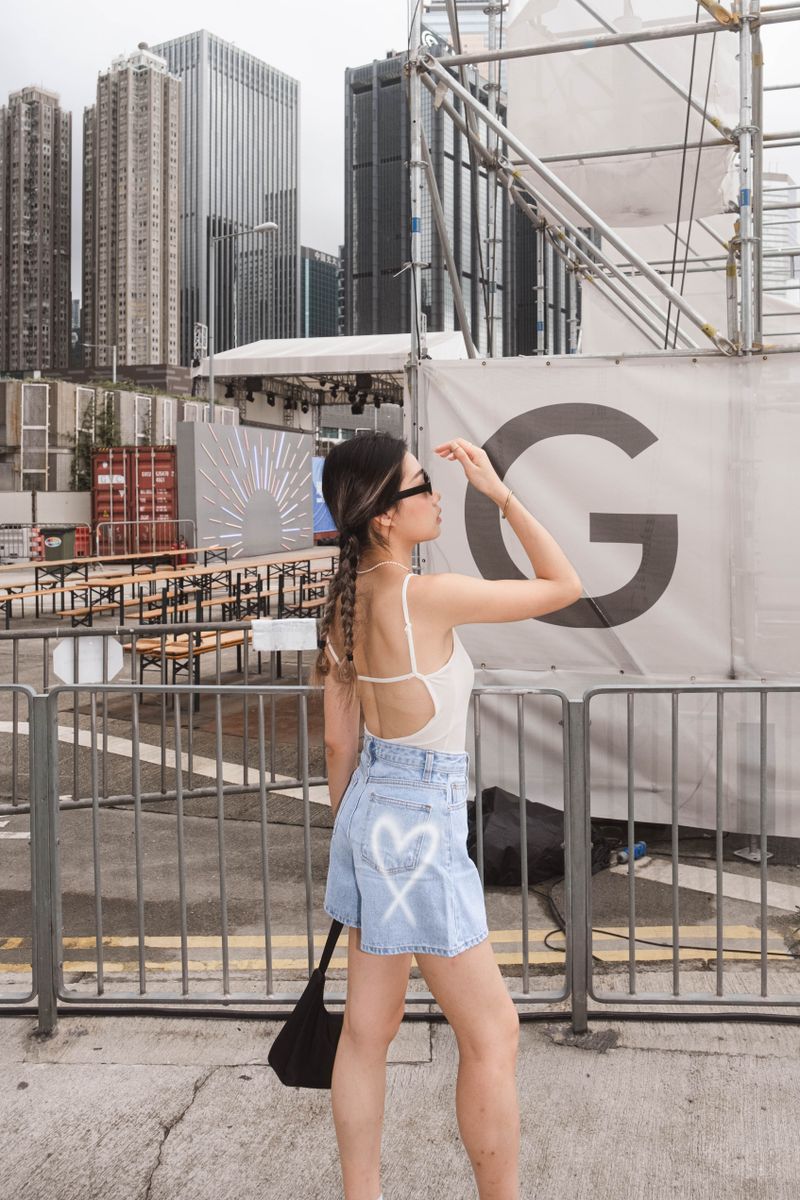 Call Me Backless Bodysuit (with pads) - White