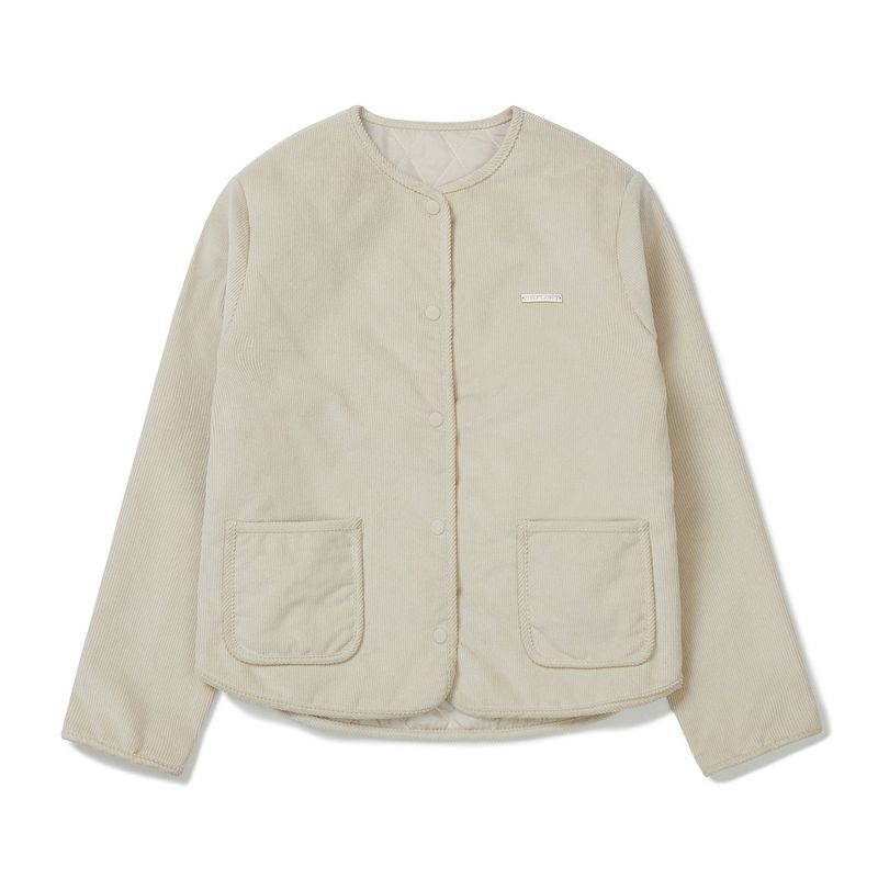 キルティングコーデュロイジャケット / Quilting Corduroy Jacket [BEIGE]