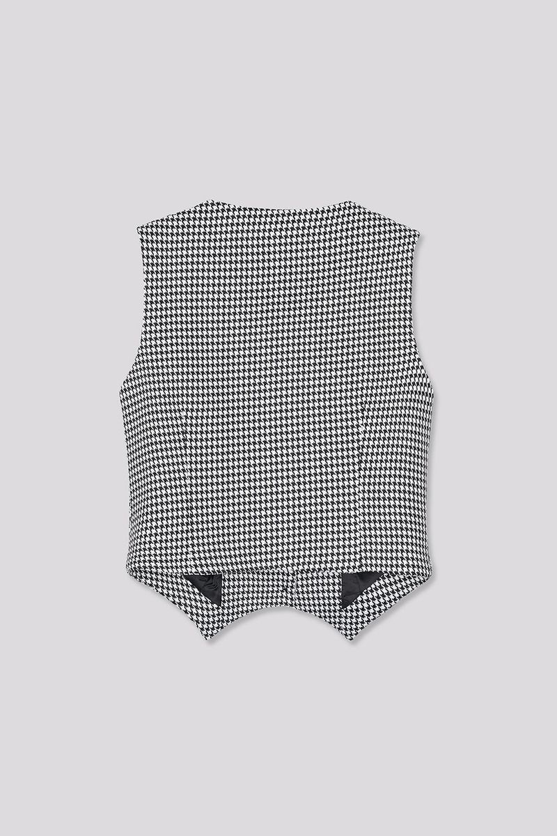Hound Tooth Pattern Vest