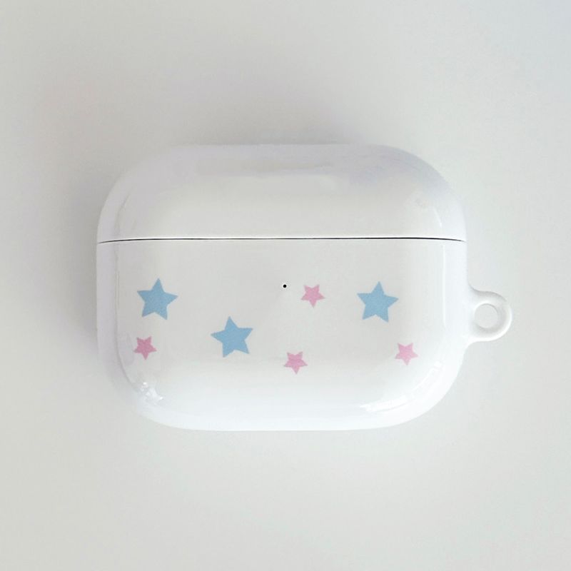 pastel star glossy hard airpods case (mix)