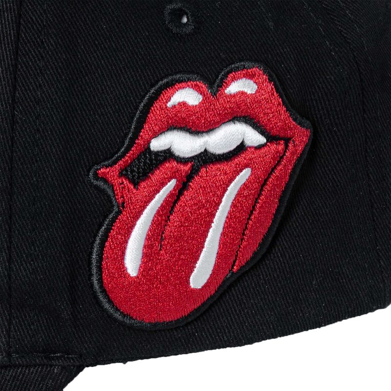 DC x The Rolling Stones Logo Wavy Embroidery Cap Black