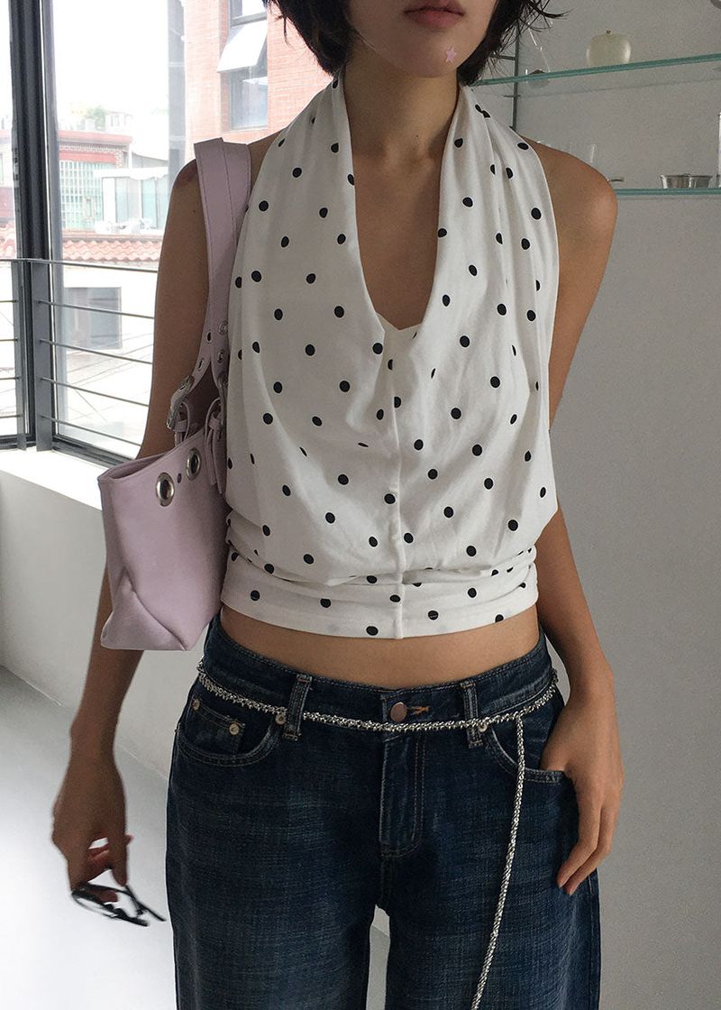 DRAPE HALTER TOP