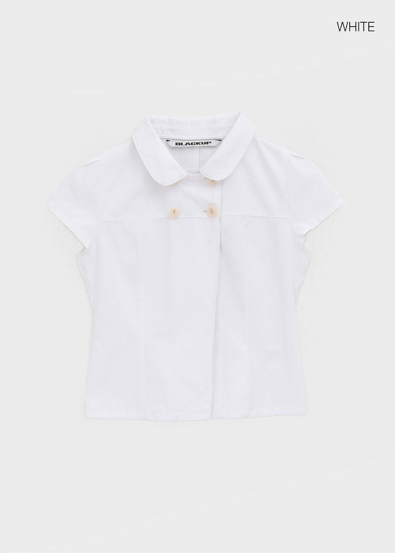 [MADE] Conto Double Button Short Sleeve Shirt