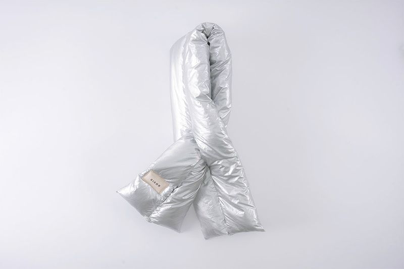 CUDDLY muffler_silver