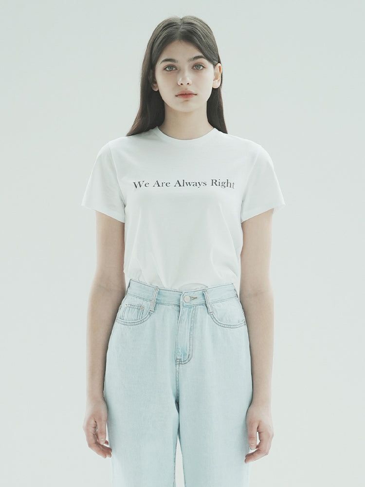WAAR(ワル)の「T1008 LETTERING T-SHIRT_WHITE(Tops)」