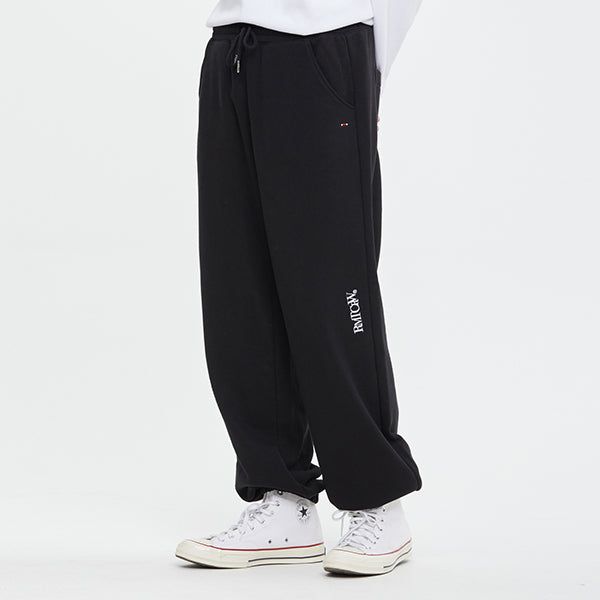 ROMANTIC CROWN（ロマンティッククラウン）の「RECENT LOGO SWEAT PANTS_BLACK（Pants）」
