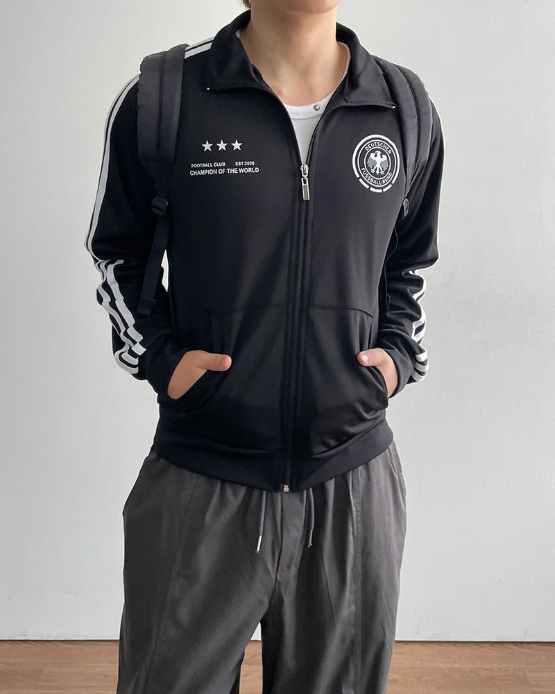 Roster Crop Track Zip-up