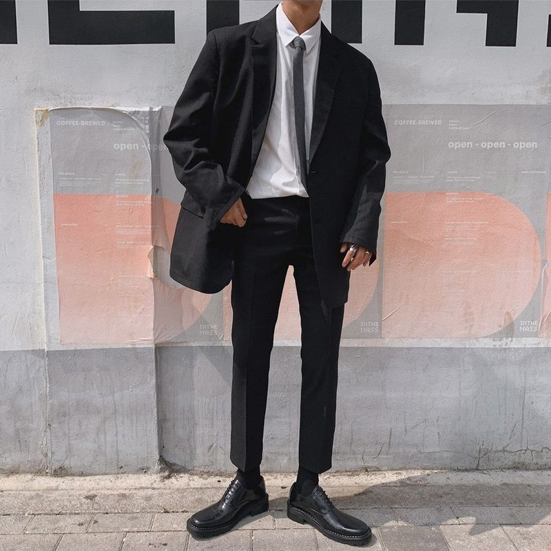 ASCLO（エジュクロ）の「[ASCLO MADE] ASCLOフィット エイスーツ スラックス (Stripe)（パンツ）」