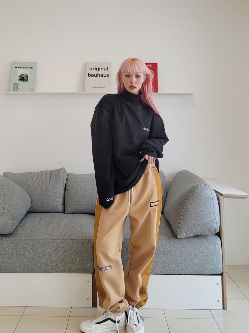 VENTIQUE Square embroidery jogger PT 5color