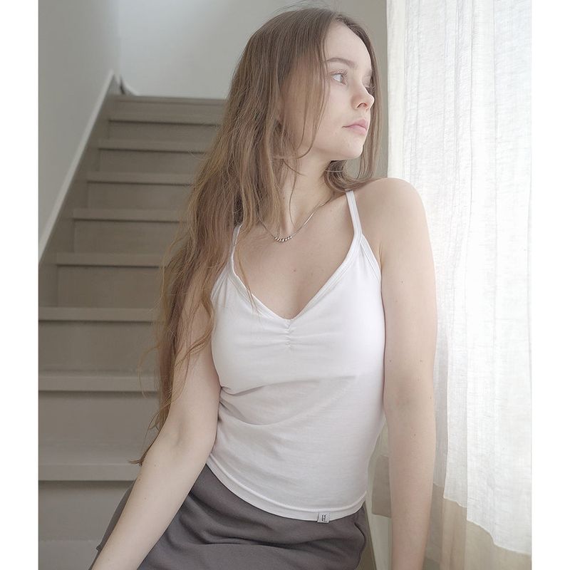 BALLERINA SLEEVELSS-WHITE