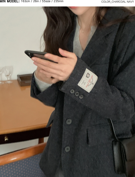 [SHOPPERMADE] Wool Premium Jacket (2color)