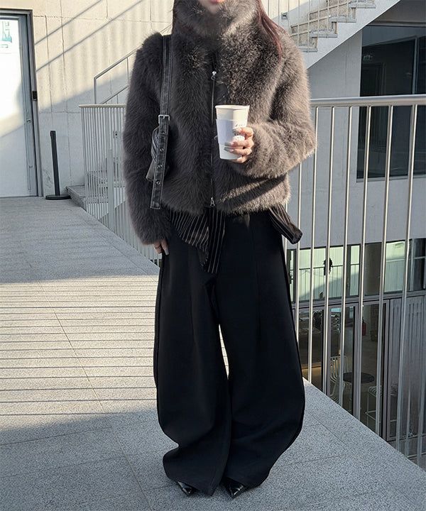 MUZESEOUL（ミューズソウル）の「[F/W] Buckle fur jacket（Jackets/Outerwear）」