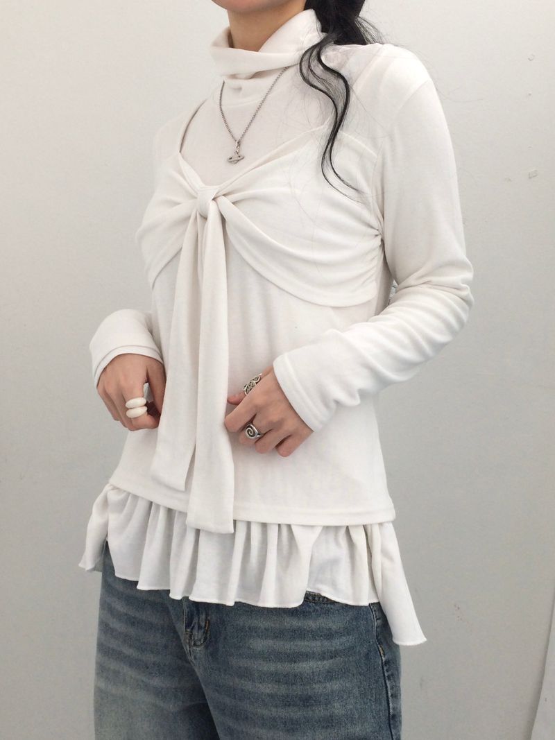 drape ribbon top
