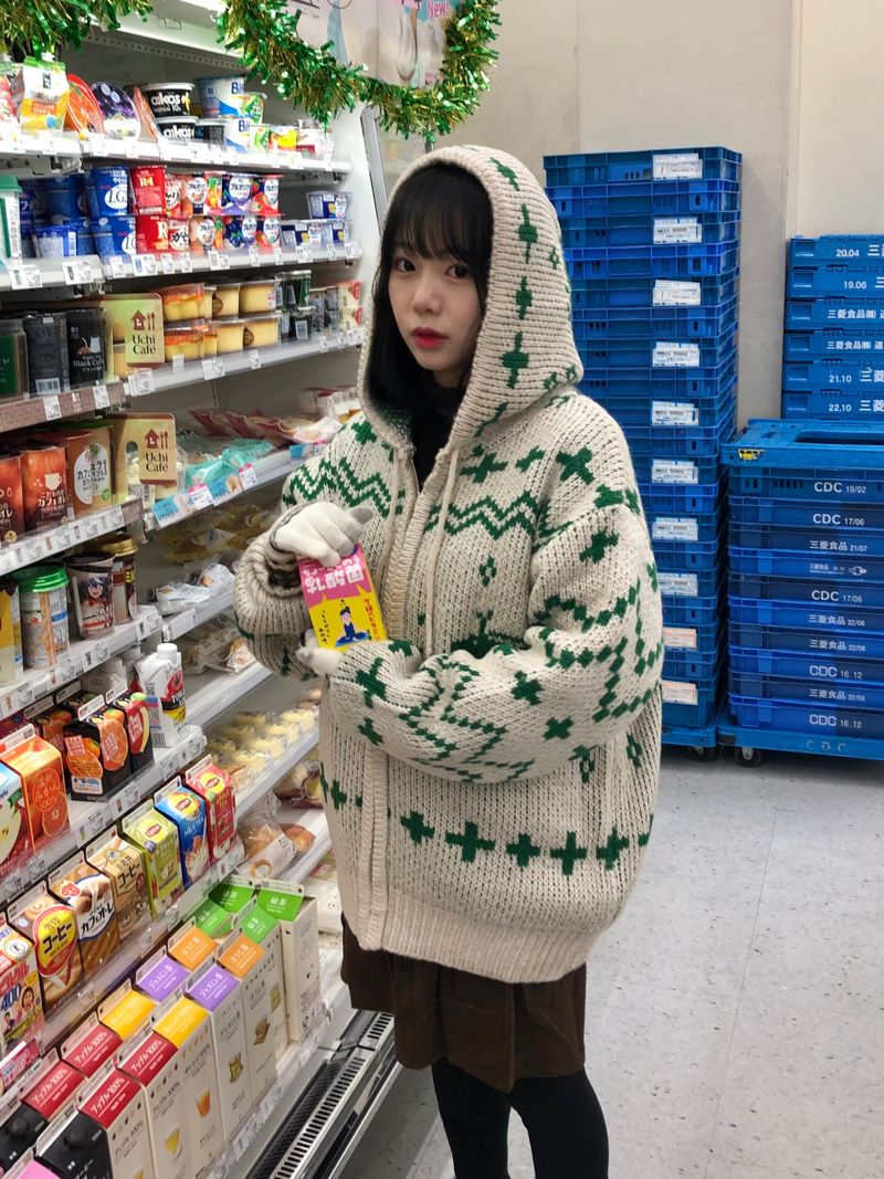 Deer zip-up