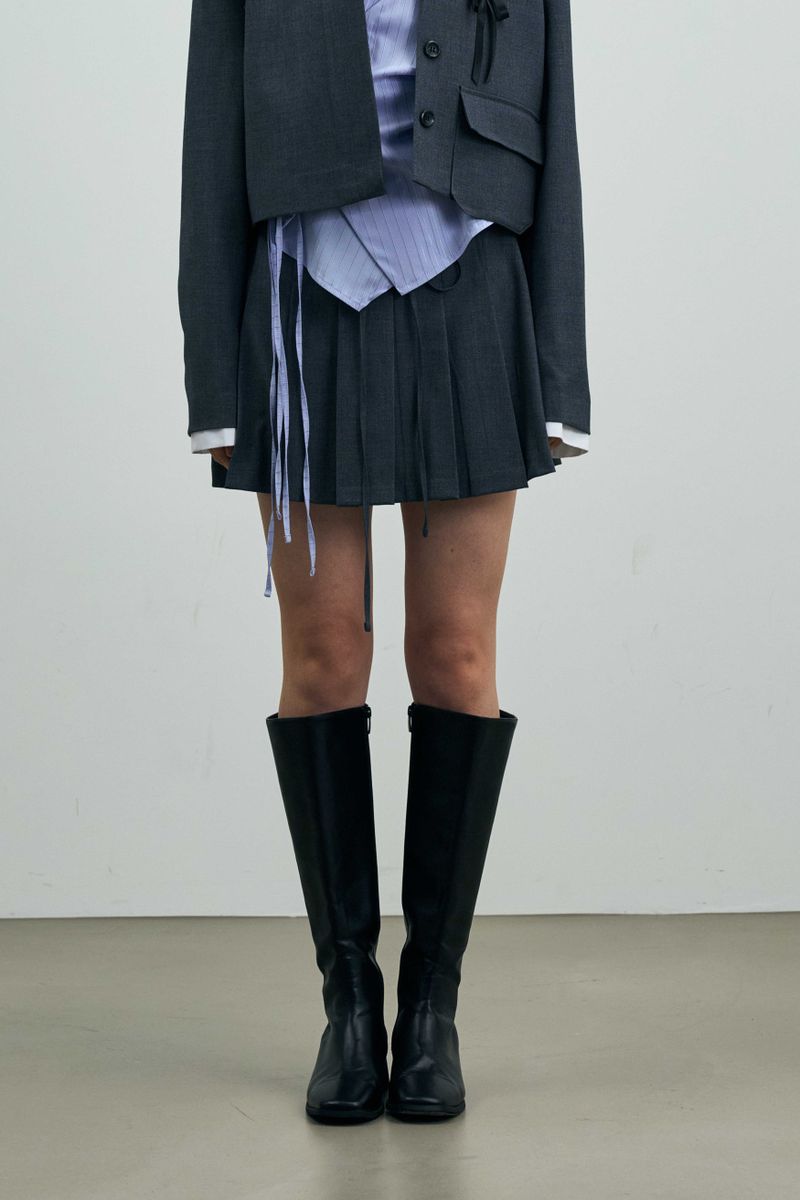 ARIKIM（アリキム）の「MILD PLEATS SKIRT PANTS / CHARCOAL（Skirts）」