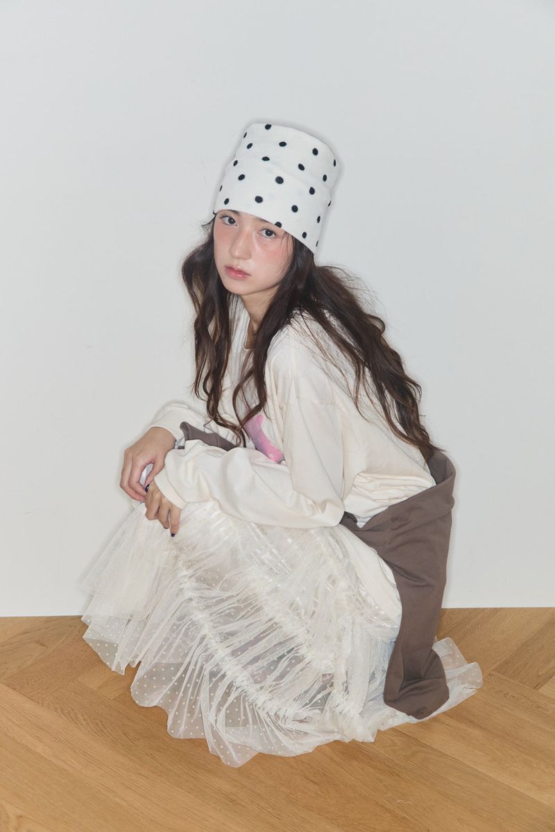 SHAKIRI（シャキリ）の「BABY DOT TULLE SKIRT (YELLOW)（Skirts）」