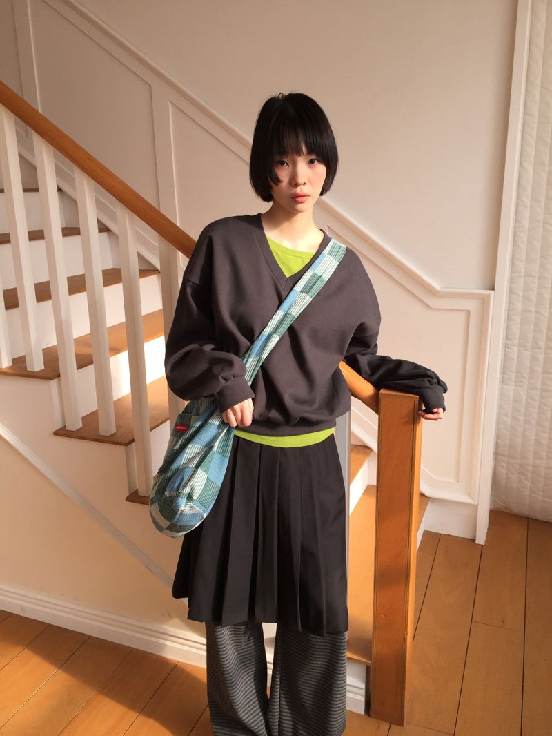 YWD PLEATS SKIRT + BELT (2color)