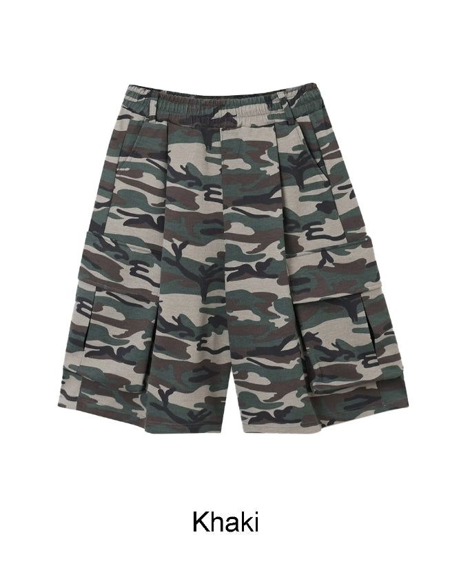 Pael Camo Cargo Bermuda Pants