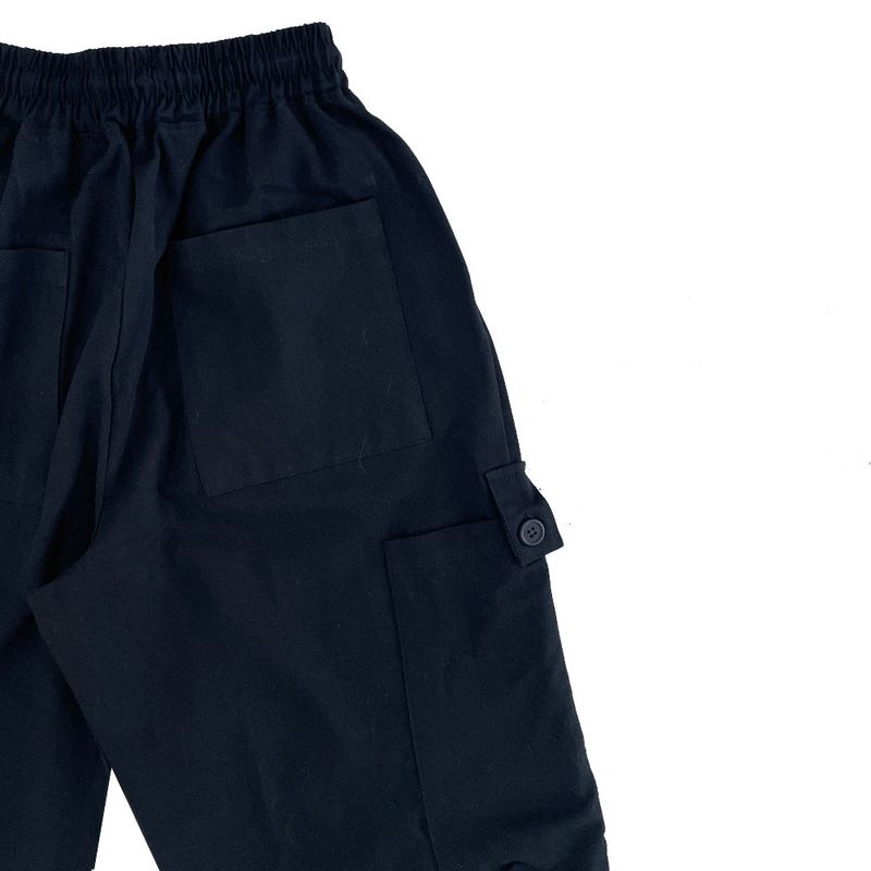 (Unisex) Snap cargo pants