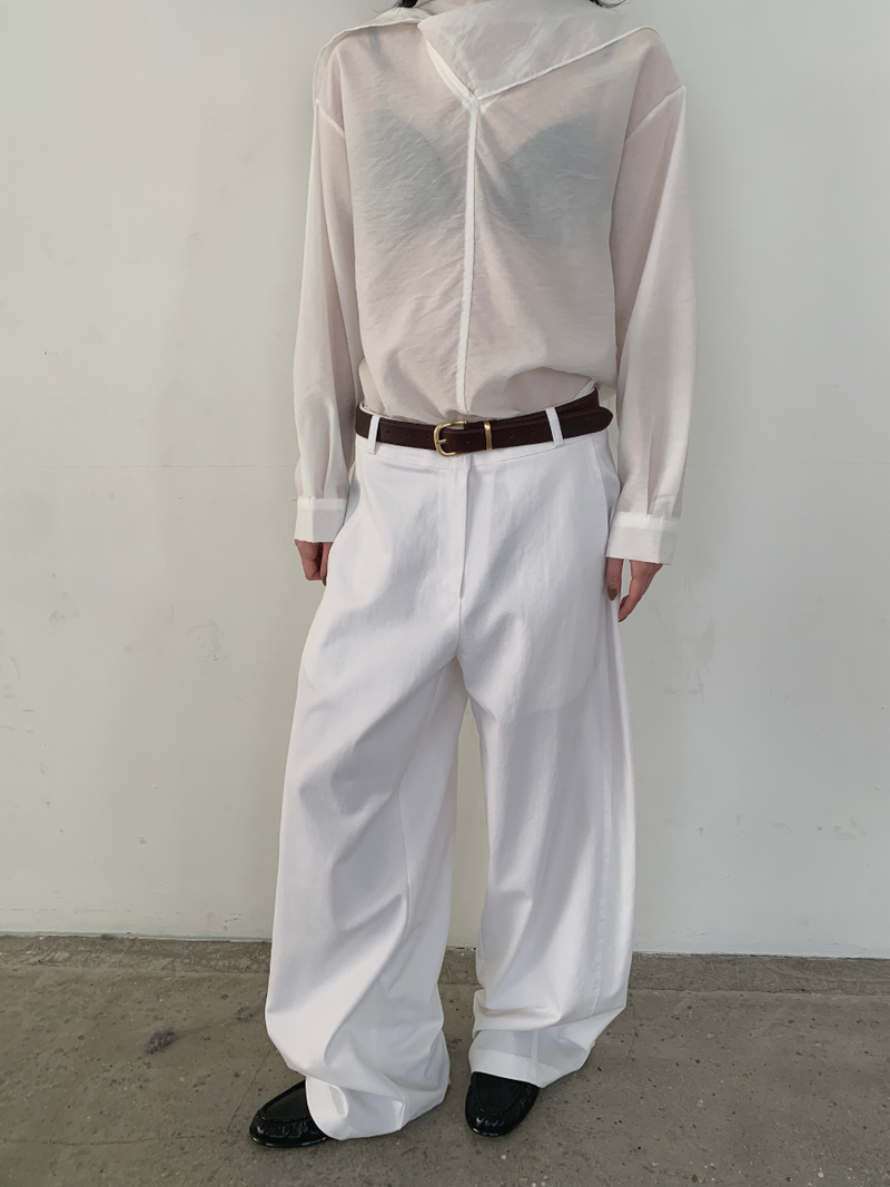 moss cotton pants