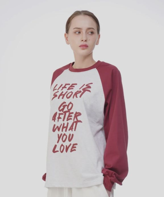 UNISEX LIFE RAGLAN T-SHIRTS 