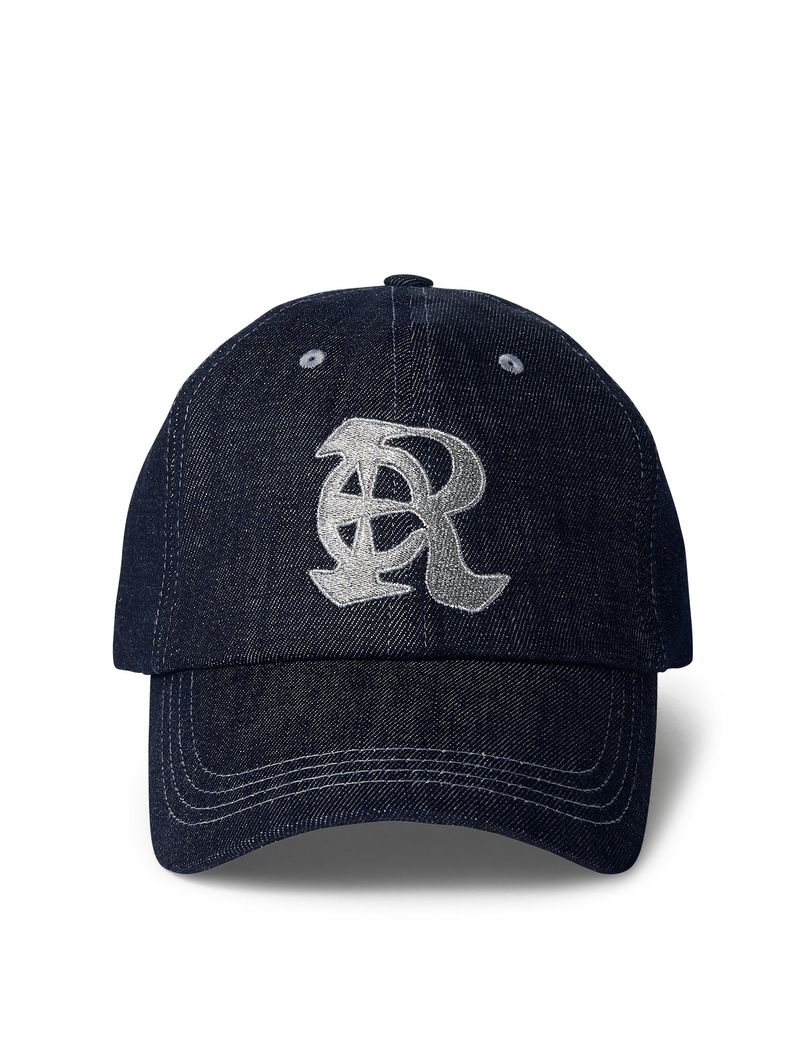 LE AREVEY Re SYMBOL BALLCAP DEEP BLUE DENIM