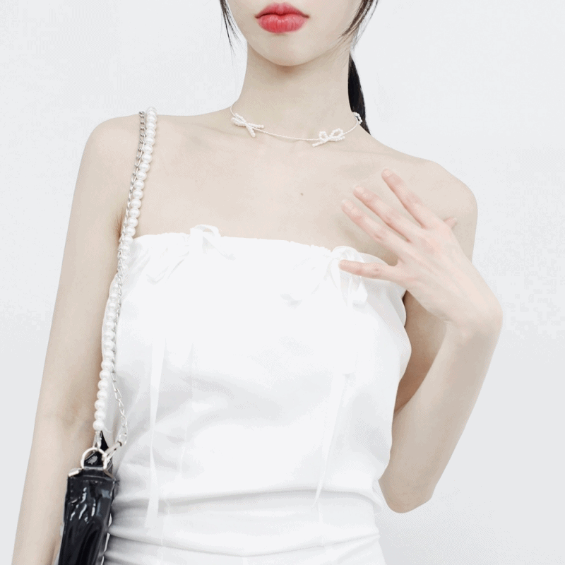 NONCODE（ノンコード）の「LaLuna Ribbon Bead Necklace（Accessories）」
