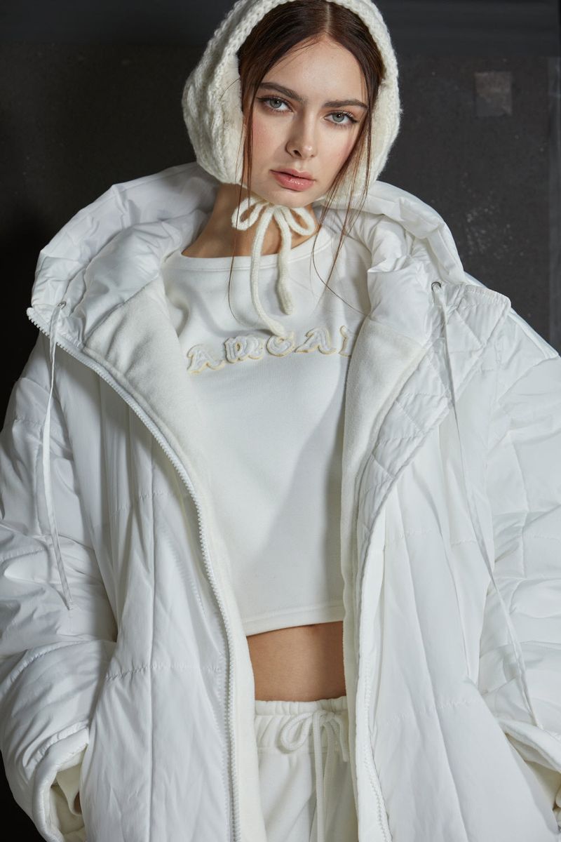 GL LONG PADDING -WHITE