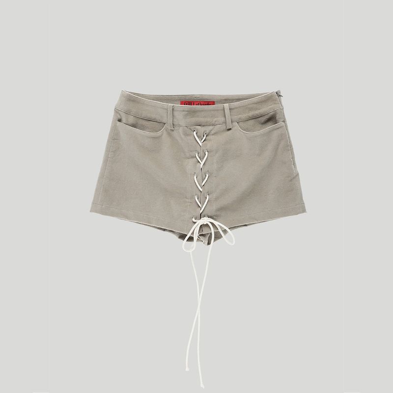 LACE-UP MINI SKORT
