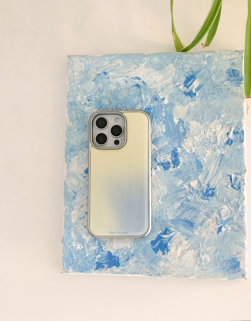 Mint Moment（ミントモーメント）の「[MADE]レモンソーダ シルバー エポキシ iPhoneケース（Smartphone Accessories）」