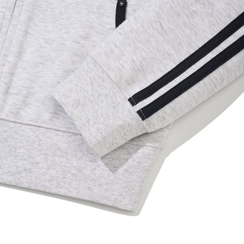 UNION JACK JERSEY ZIP UP [MELANGE GRAY]