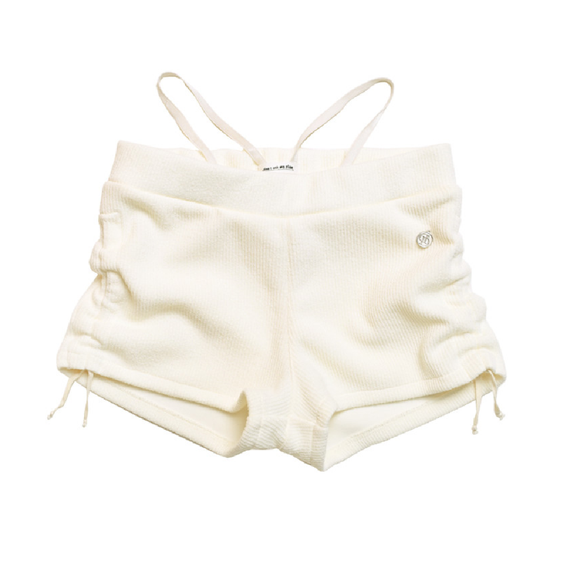 SWAN LAKE SHRRING STRING MICROSHORTS CREAM