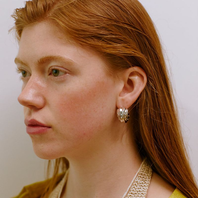 Third Movementの「Big Shell Earring (Silver)(Accessories)」