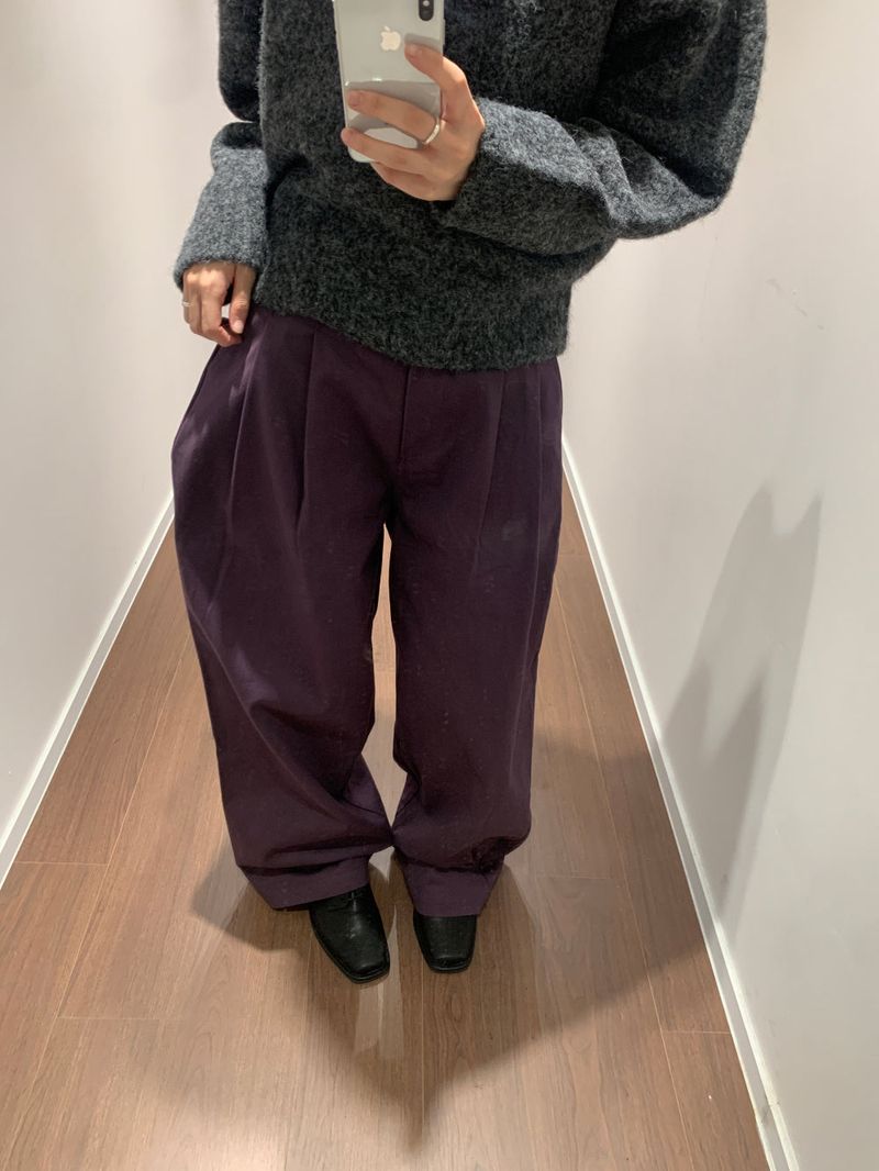 Lo-fi two-tuck slacks (3color)