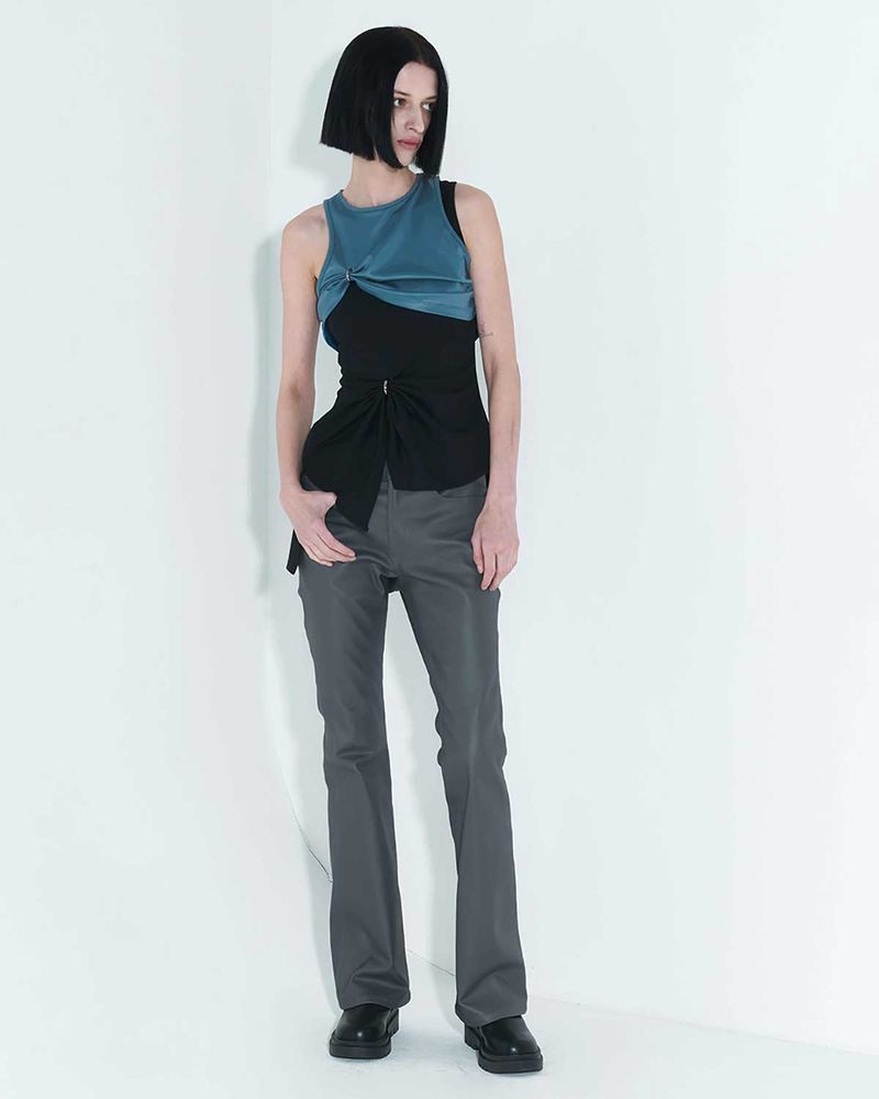 Chain Link Layered Top _ Teal