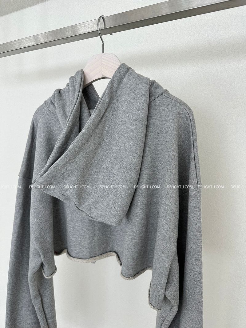 a street cropped hoodie