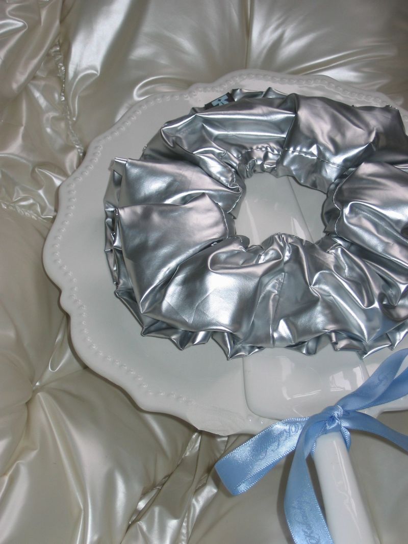 KOKOOKY ✦ Ruff-ruff Scrunchie Collection - Silver Chrome