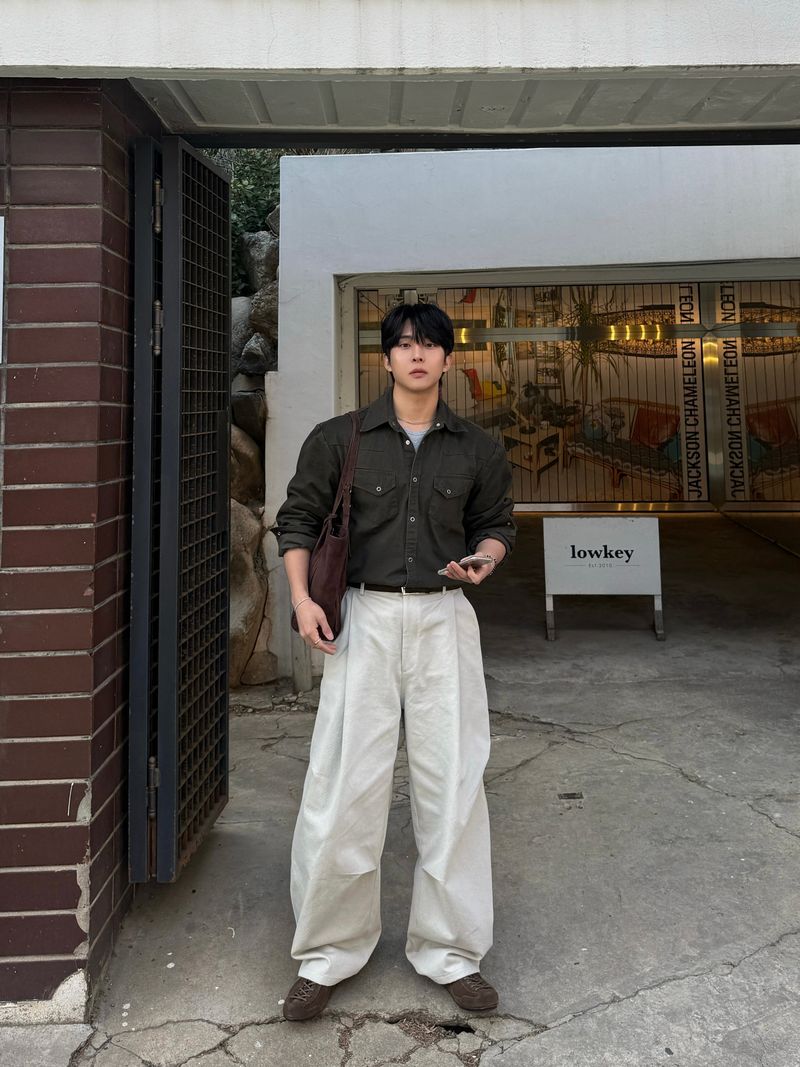 Ber twill cotton pants