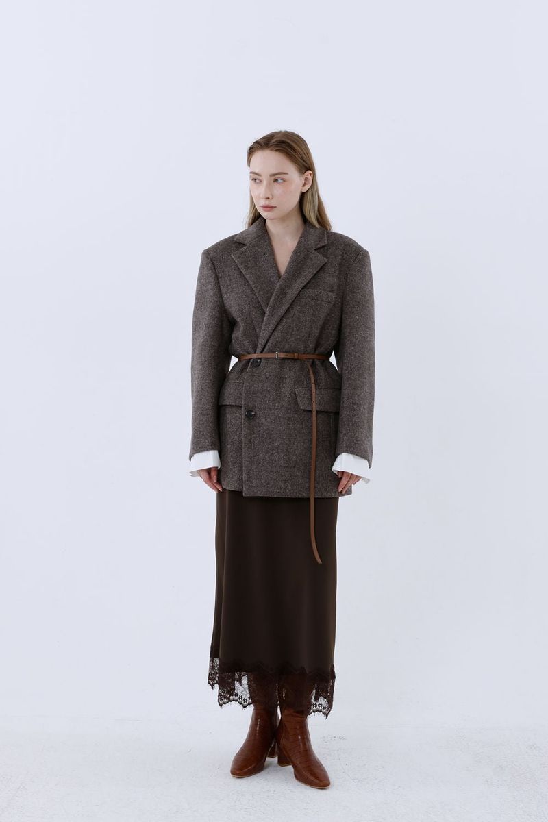 DADDY CONTOUR WOOL JACKET_BROWN