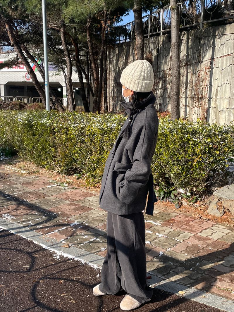 Zelda double pea coat