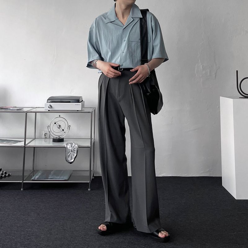 RG reverse two-tuck volume slacks (4 colors)