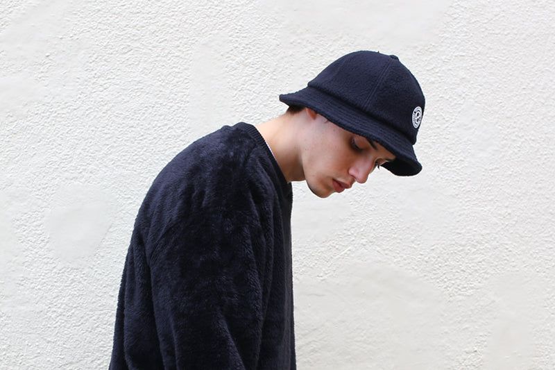 NUVOLINO FLEECE BUCKET HAT [BLACK]