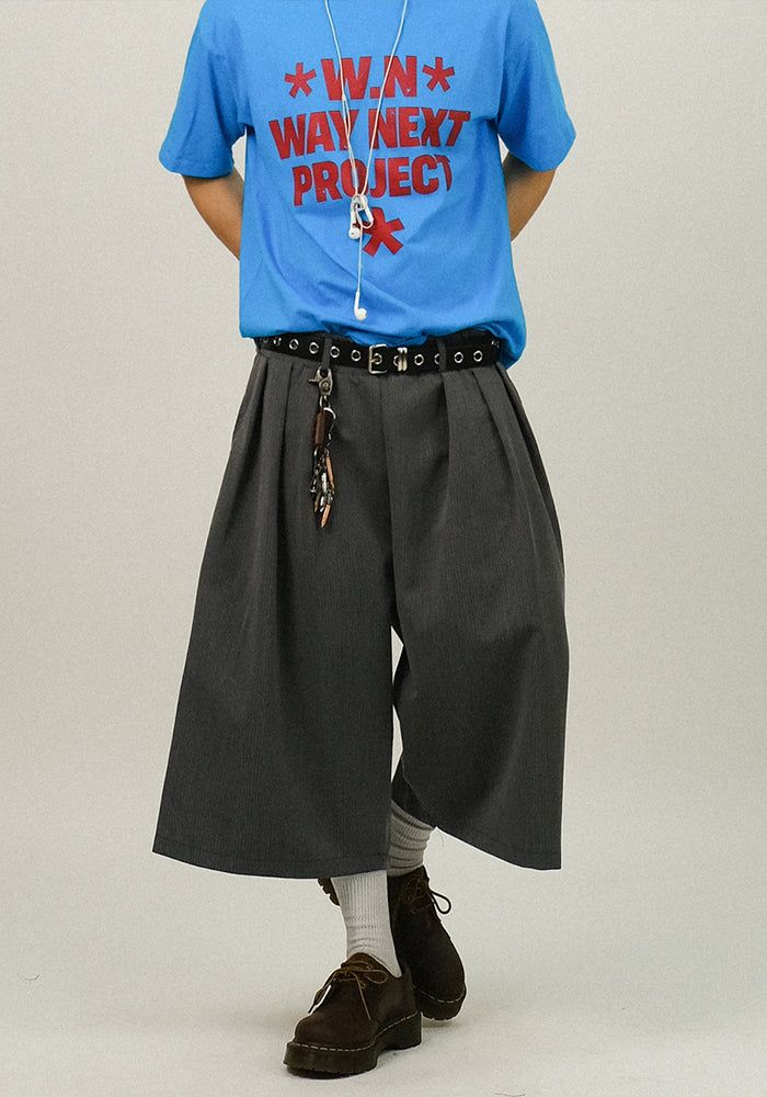 SEMIKAJI(セミカジ)の「TIN Stripe Banding Bermuda Slacks(Pants)」