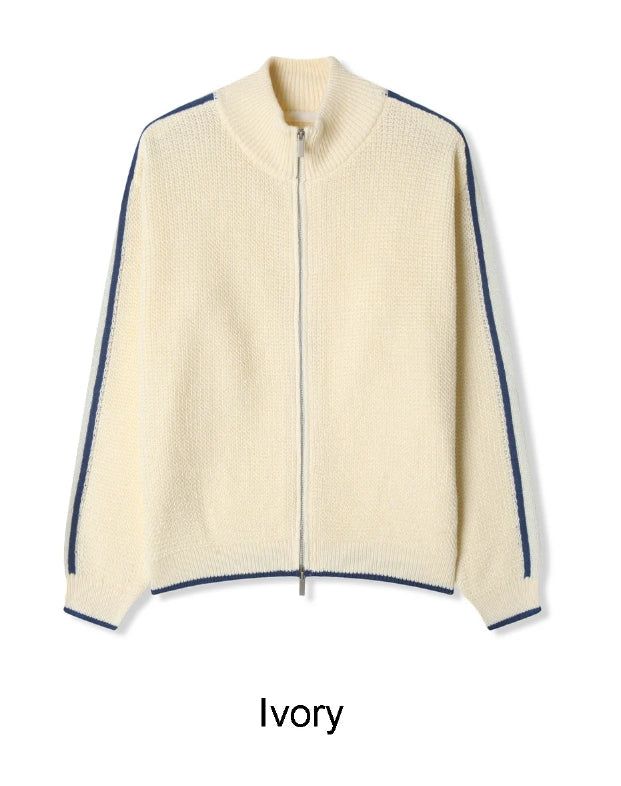 Davenn Track Line Knit Zip-Up