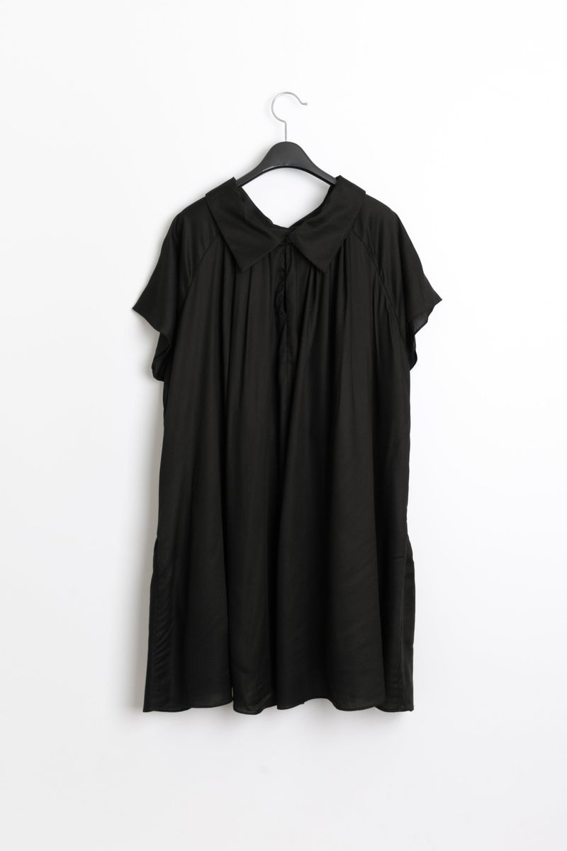 mock neck shirring pocket ops(3colors)