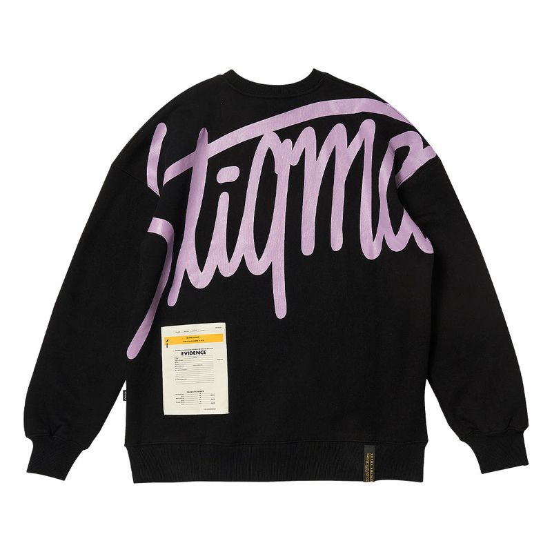 TITLE OVERSIZED CREWNECK BLACK / ORANGE